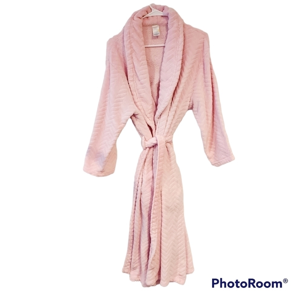 Classic Elements fluffy robe soft luxe plush warm spa bathrobe sz S L